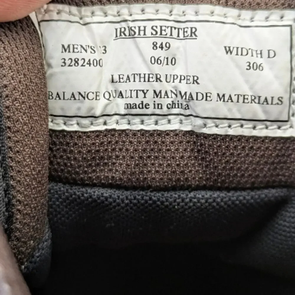 Red Wing Irish Setter 849 Waterproof Soft Toe Leather Boots Size 13D   S4007